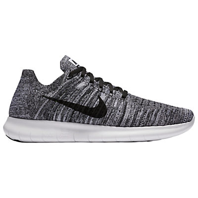 Nike Free RN Flyknit Men's Running Shoes, White/Black Nike Free RN Flyknit Men's Running Shoes, White/Black